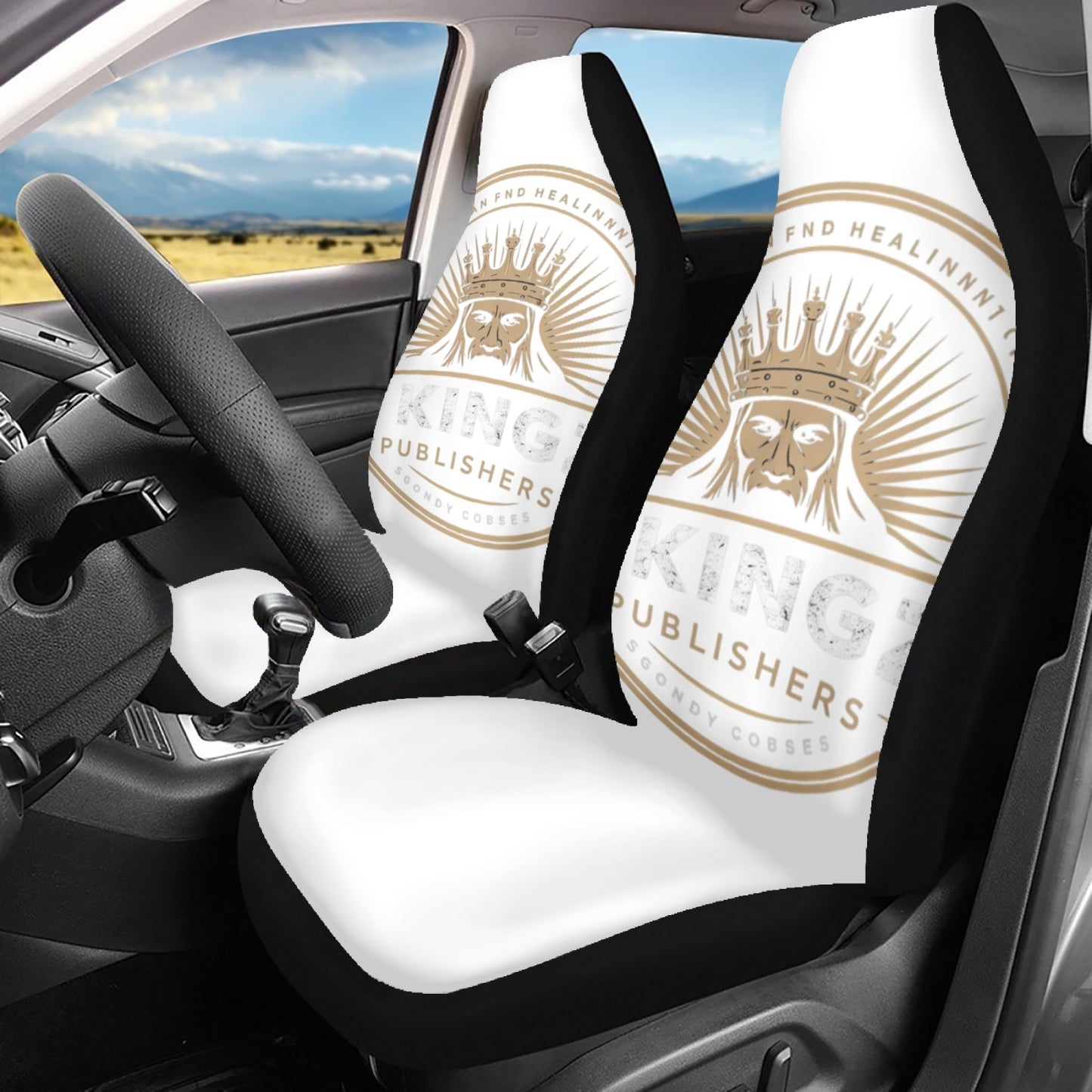 4 Kingz publishers Microfiber Car Seat Covers - 3Pcs