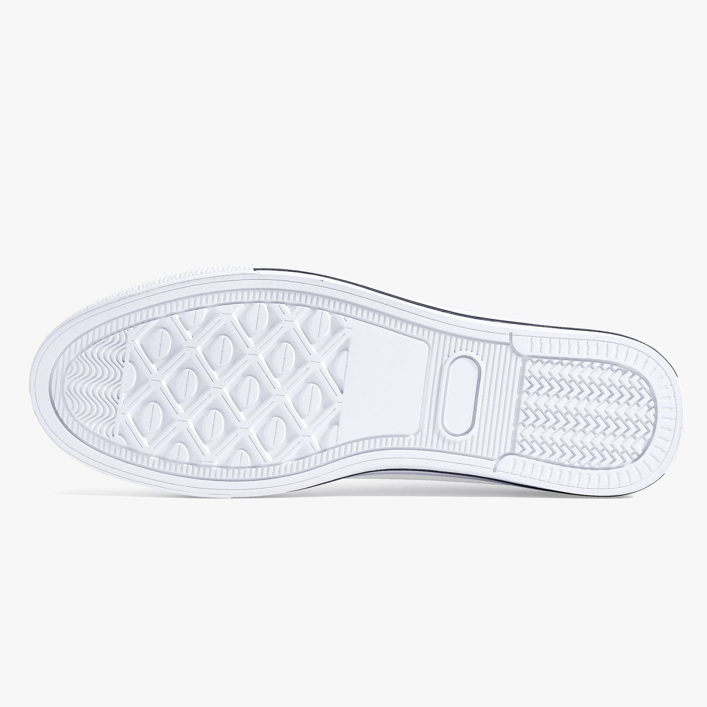 4 Kingz publishers -Classic Low-Top Canvas Shoes - White/Black