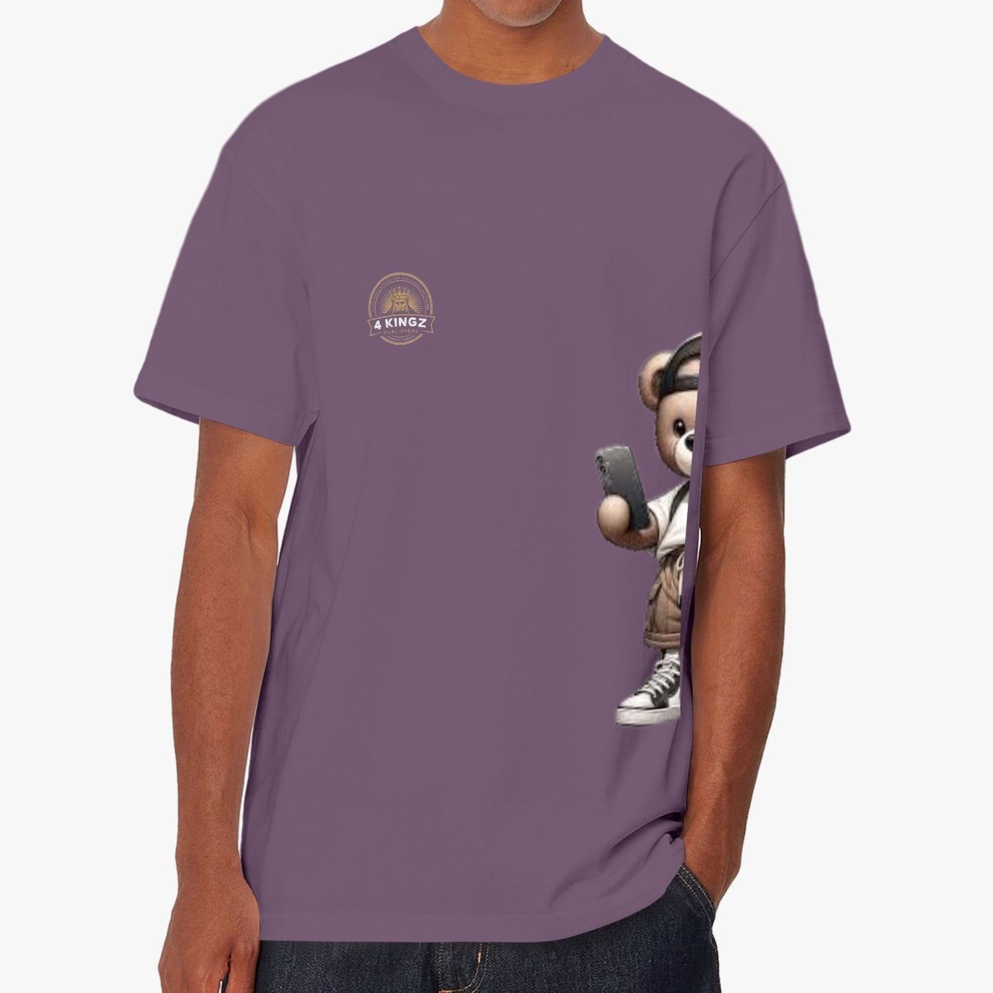 4 Kingz publishers teddy bear Unisex Garment-Dyed T-shirt