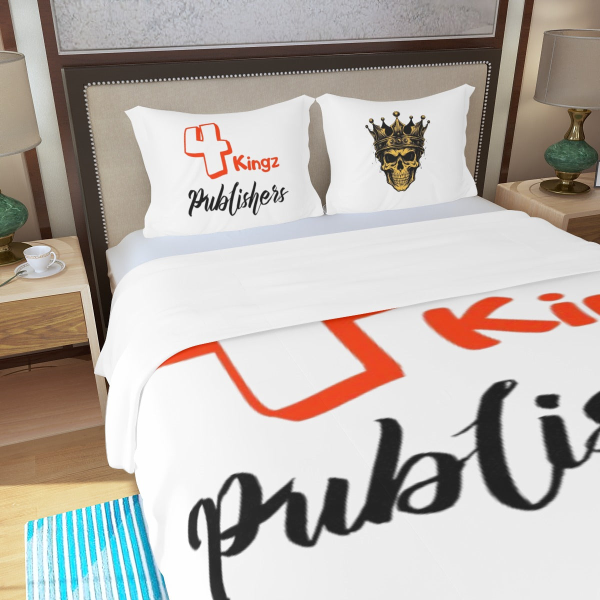 4 kingz publishers Three Piece Duvet Bedding Set