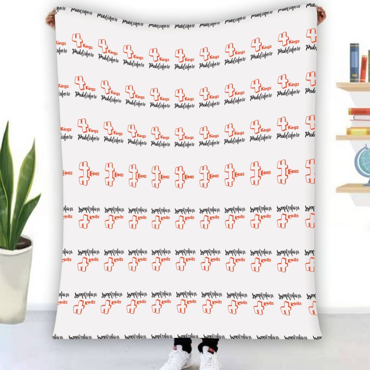 4 Kingz publishers Single-Side Printing Flannel Blanket