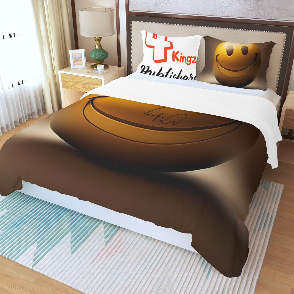 4 kingz publishers Three Piece Duvet Bedding Set