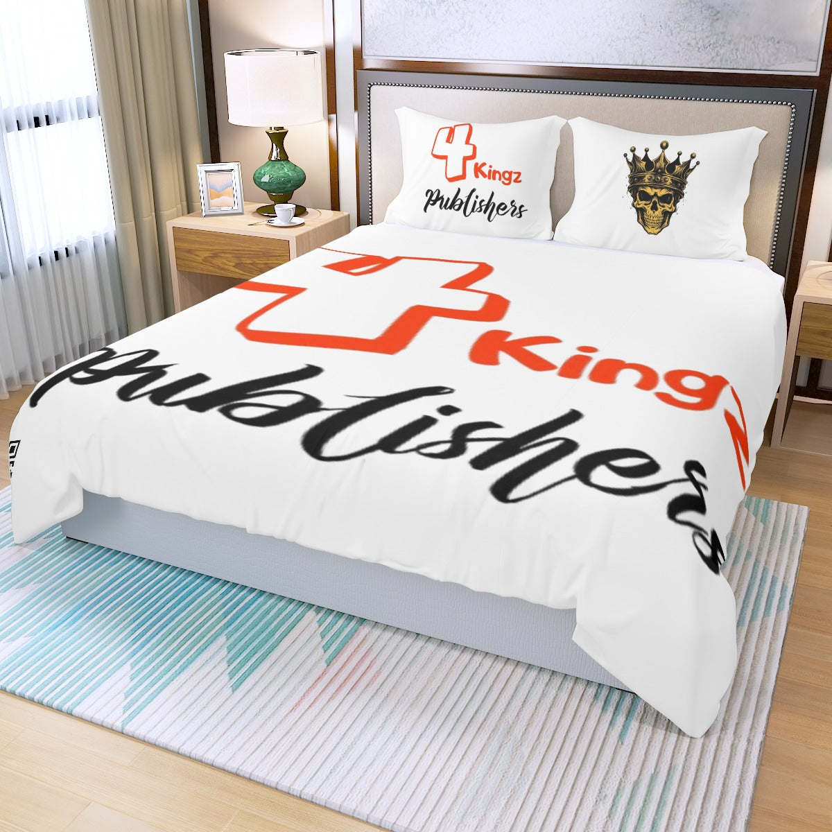 4 kingz publishers Three Piece Duvet Bedding Set