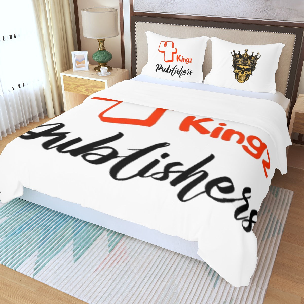 4 kingz publishers Three Piece Duvet Bedding Set