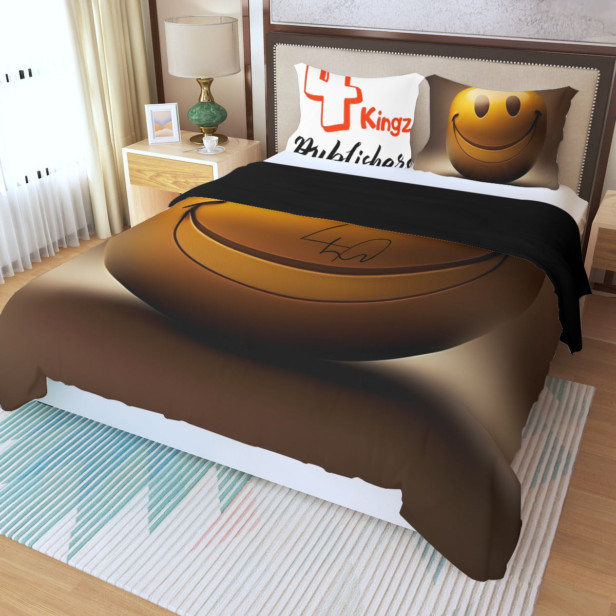 4 kingz publishers Three Piece Duvet Bedding Set