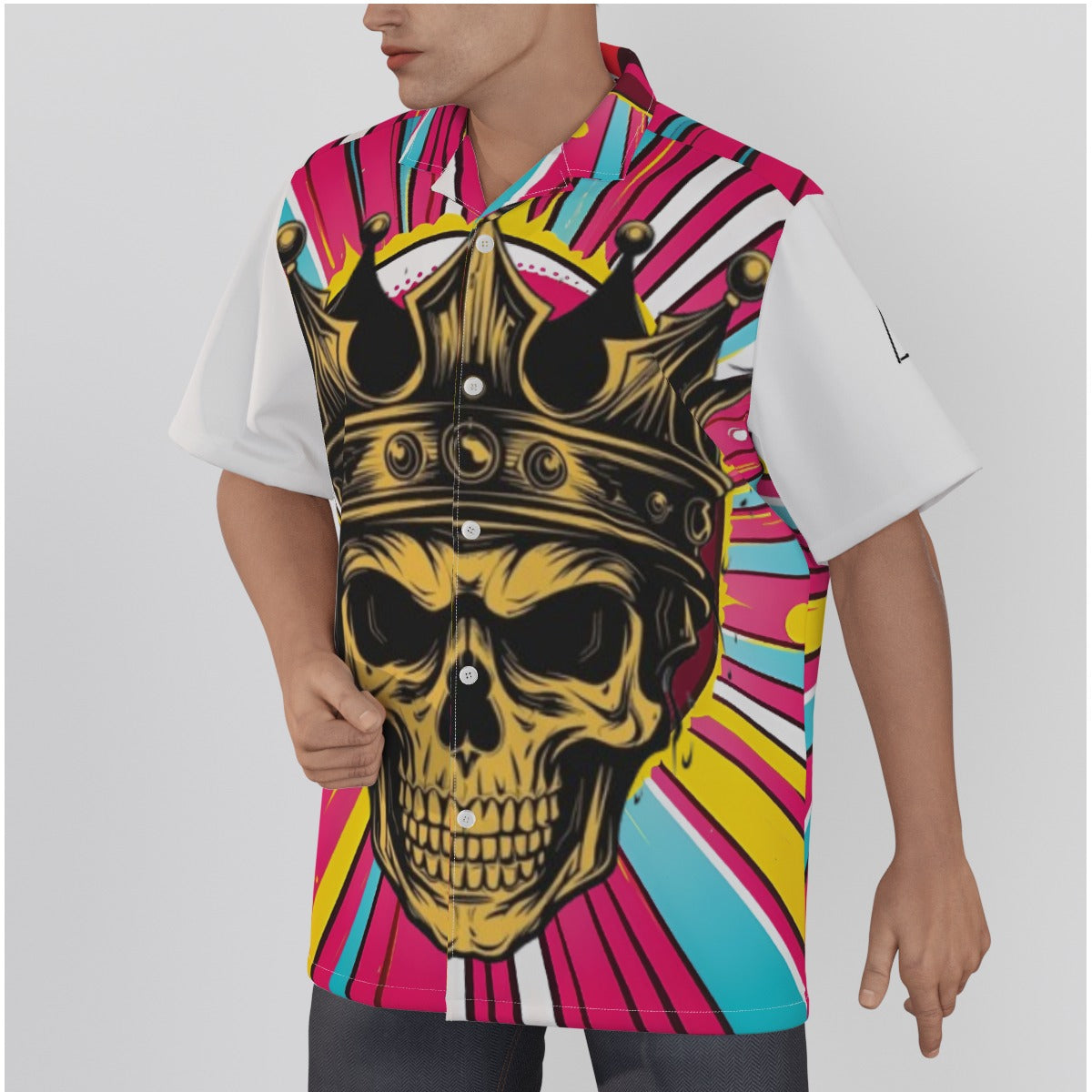 4 kingz publishers Men's Hawaiian Shirt With Button Closure