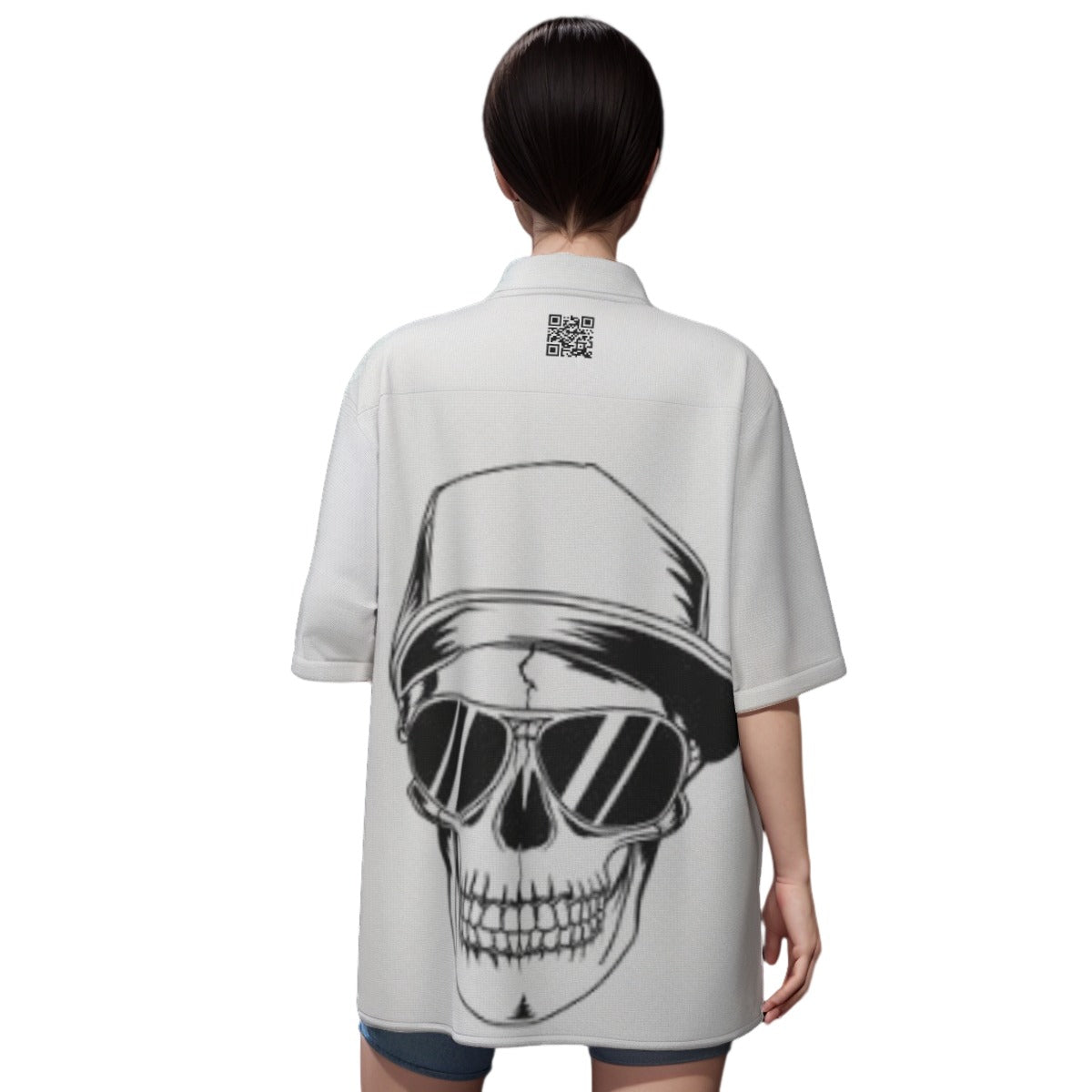4 Kingz publishers - skeleton X publishers Unisex Shirt With Folding Sleeve