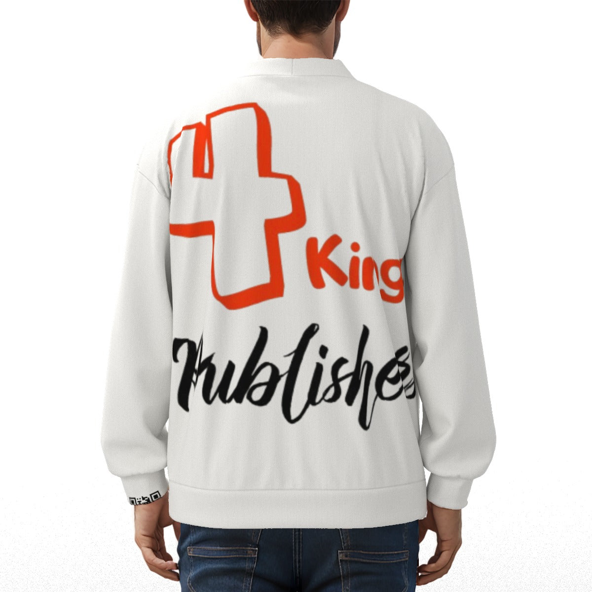 4 Kingz publishers Unisex V-neck Knitted Fleece Cardigan With Button Closure