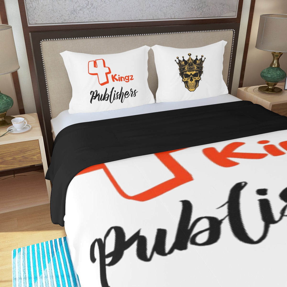 4 kingz publishers Three Piece Duvet Bedding Set