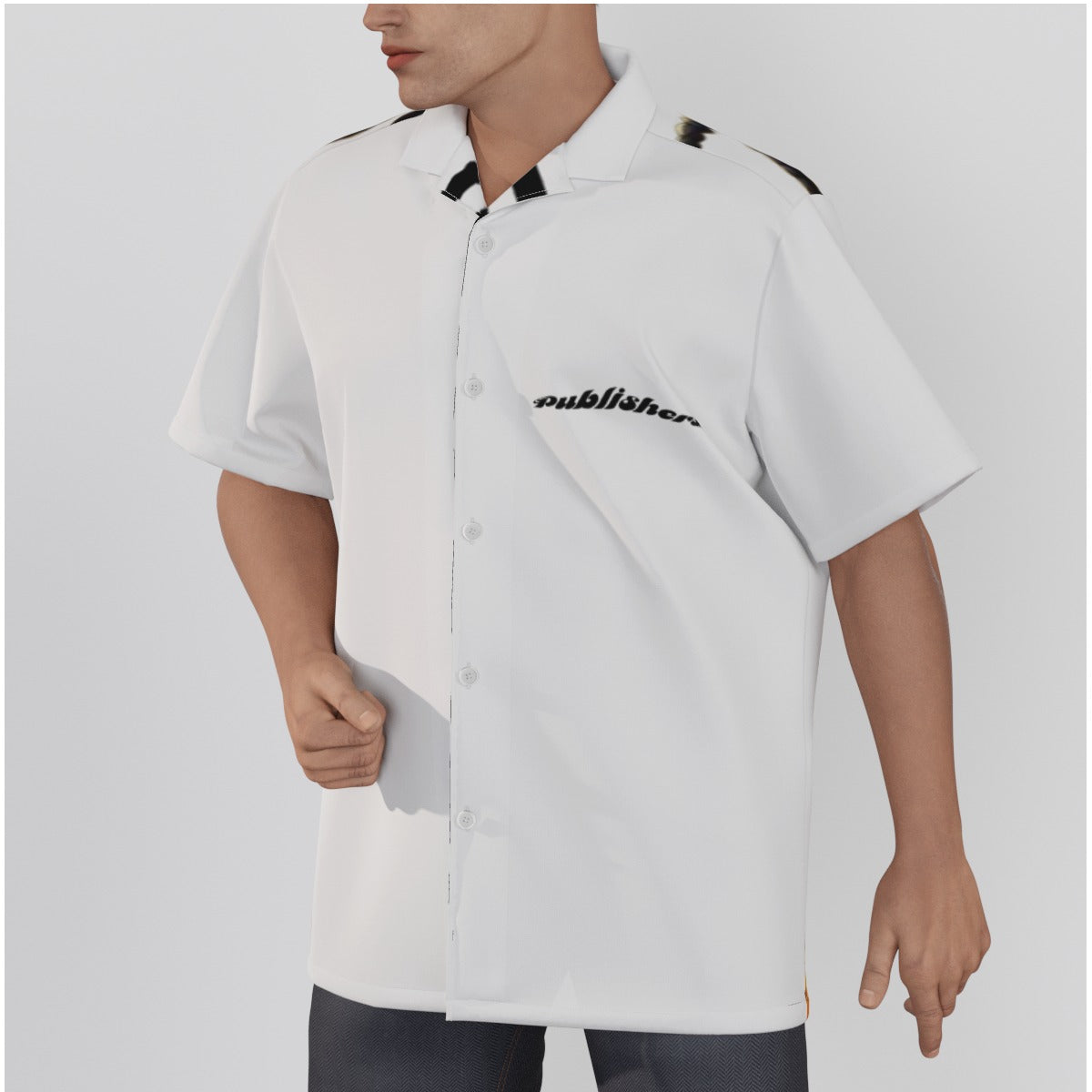 4 Kingz publishers -Hawaiian Shirt With Button Closure