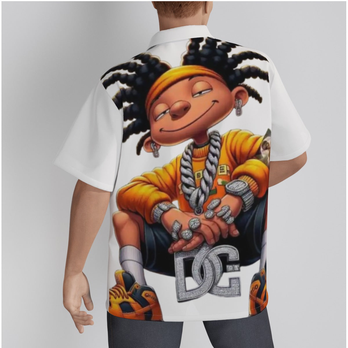 4 Kingz publishers -Hawaiian Shirt With Button Closure