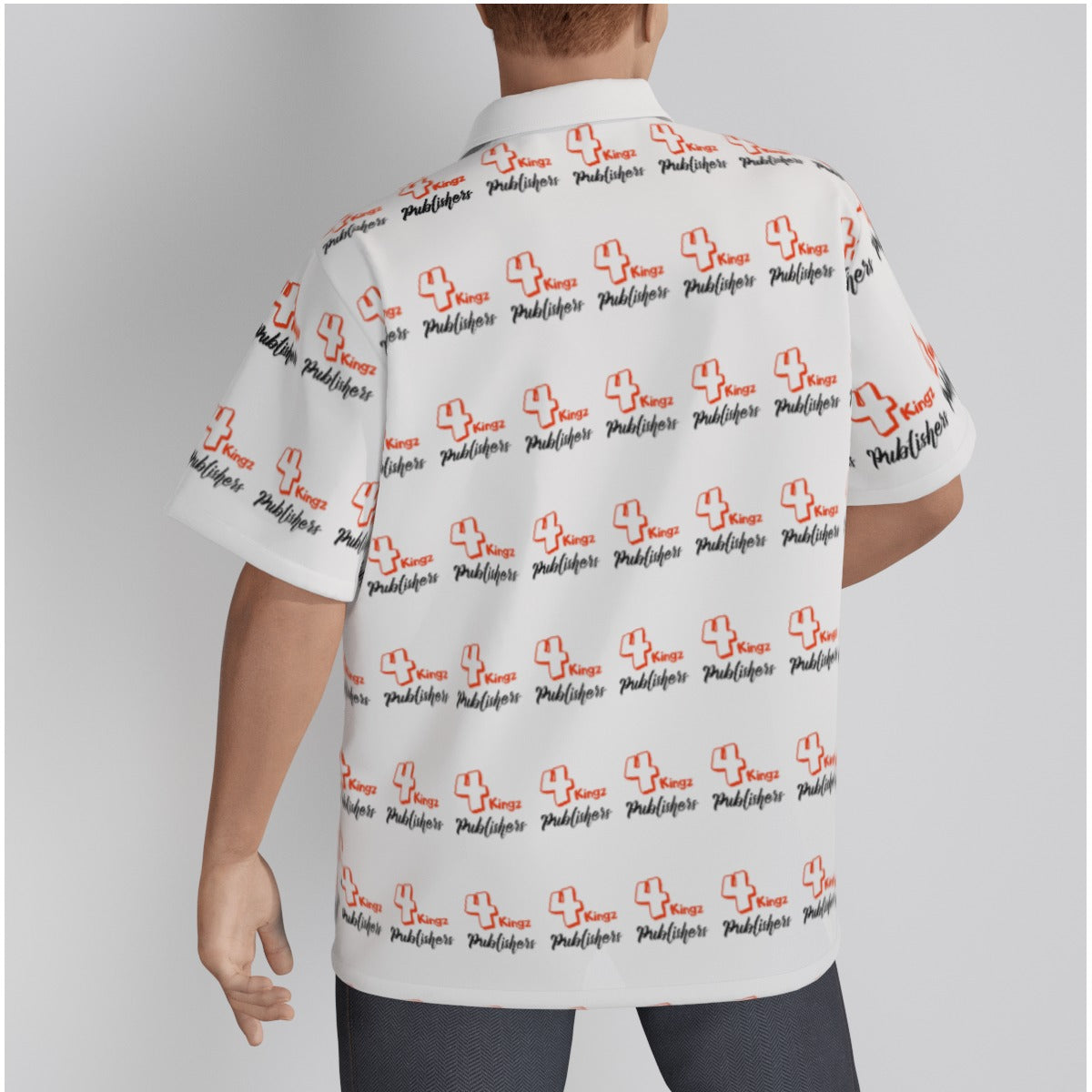 4 Kingz publishers All-Over Print Men's Hawaiian Shirt With Button Closure