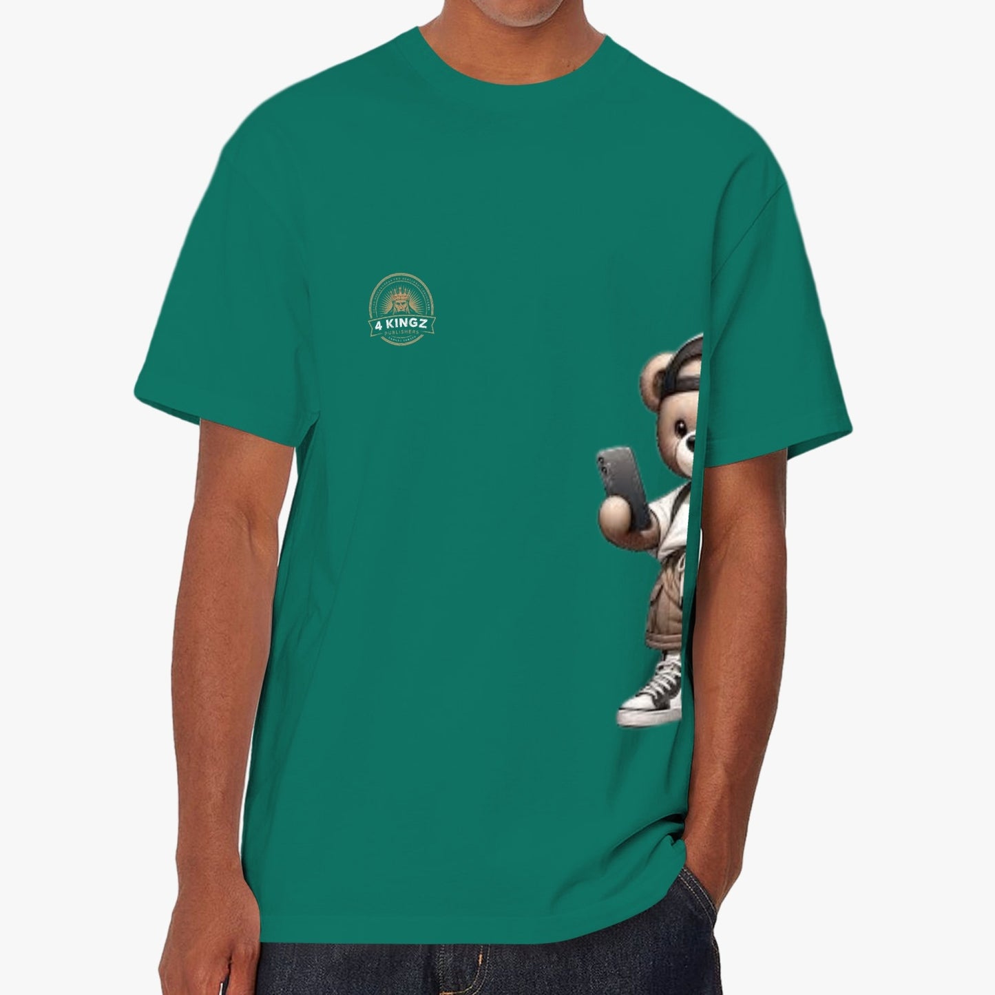 4 Kingz publishers teddy bear Unisex Garment-Dyed T-shirt