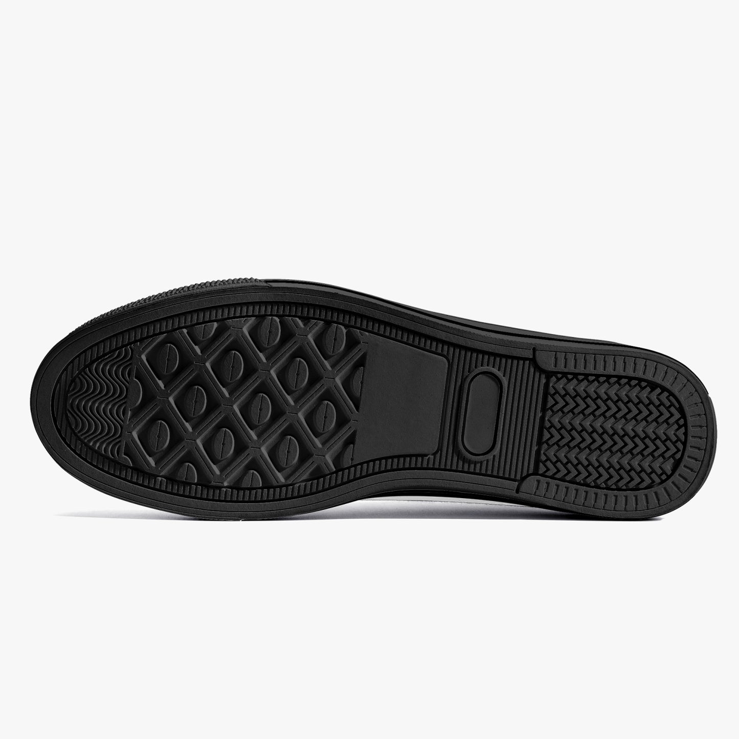 4 Kingz publishers -Classic Low-Top Canvas Shoes - White/Black