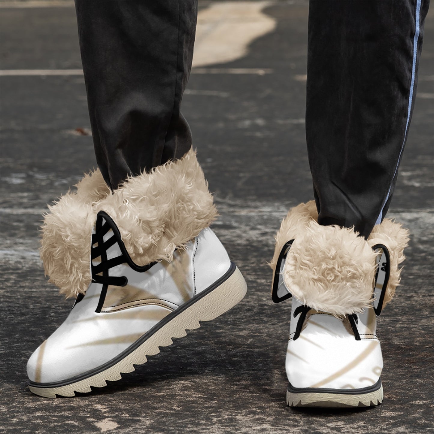 4 kingz publishers Cotton-pad Fur Lining Boots