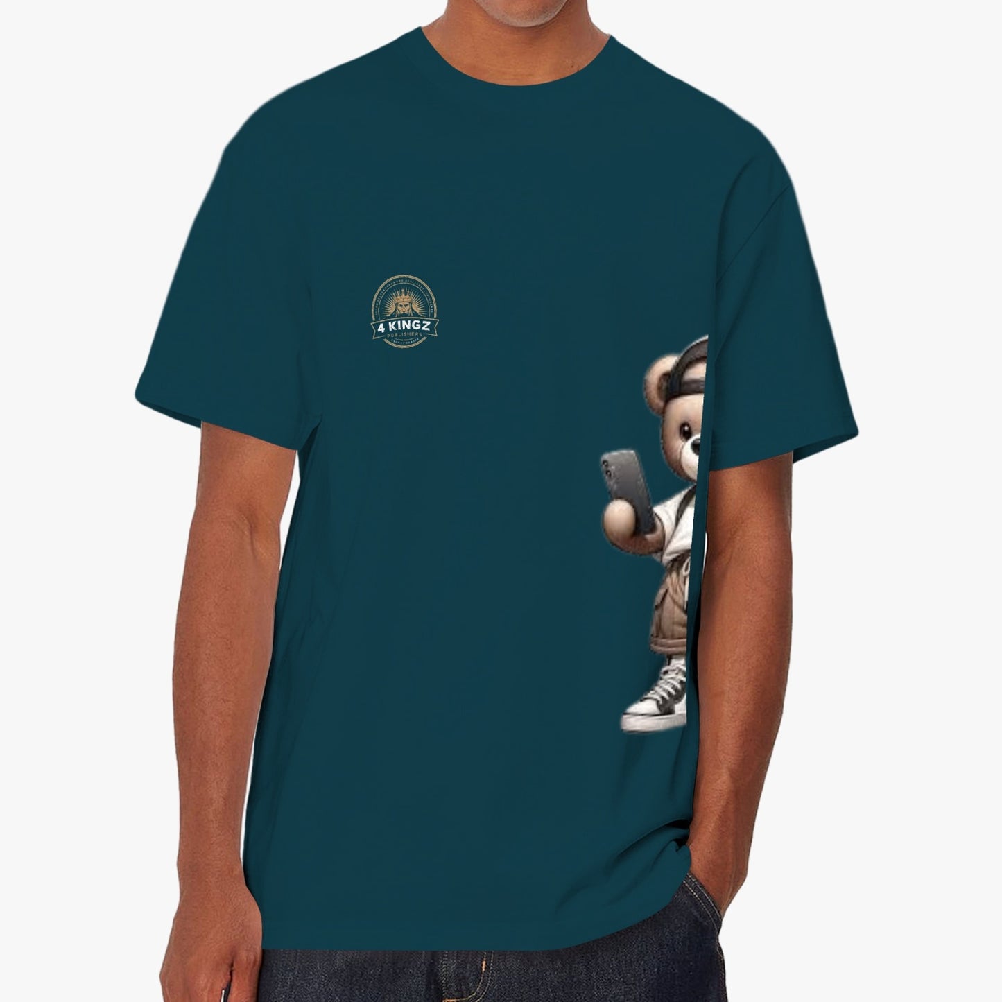 4 Kingz publishers teddy bear Unisex Garment-Dyed T-shirt