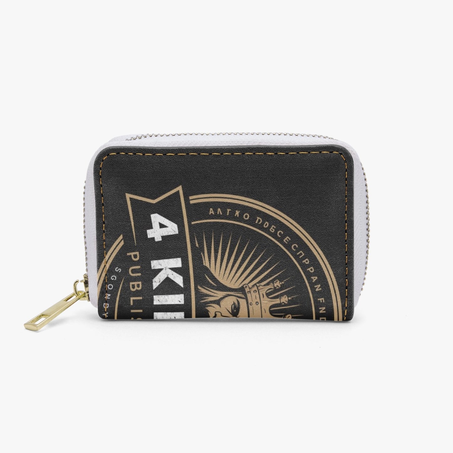 4 Kingz publishers - black Short Type Zipper Card Holder