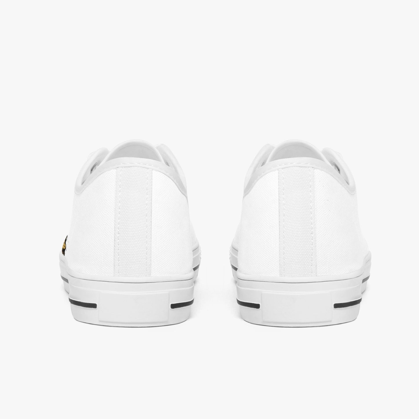 4 Kingz publishers -Classic Low-Top Canvas Shoes - White/Black