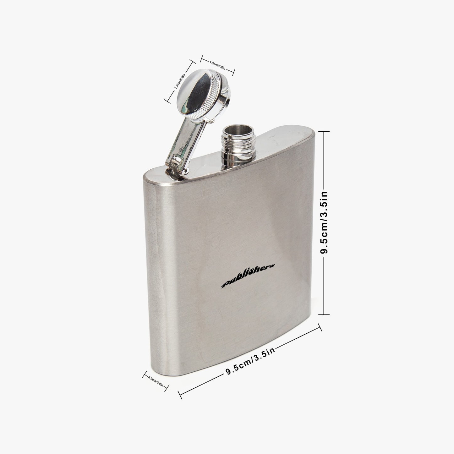 4 Kingz Publishers 6oz Stainless Steel Hip Flask