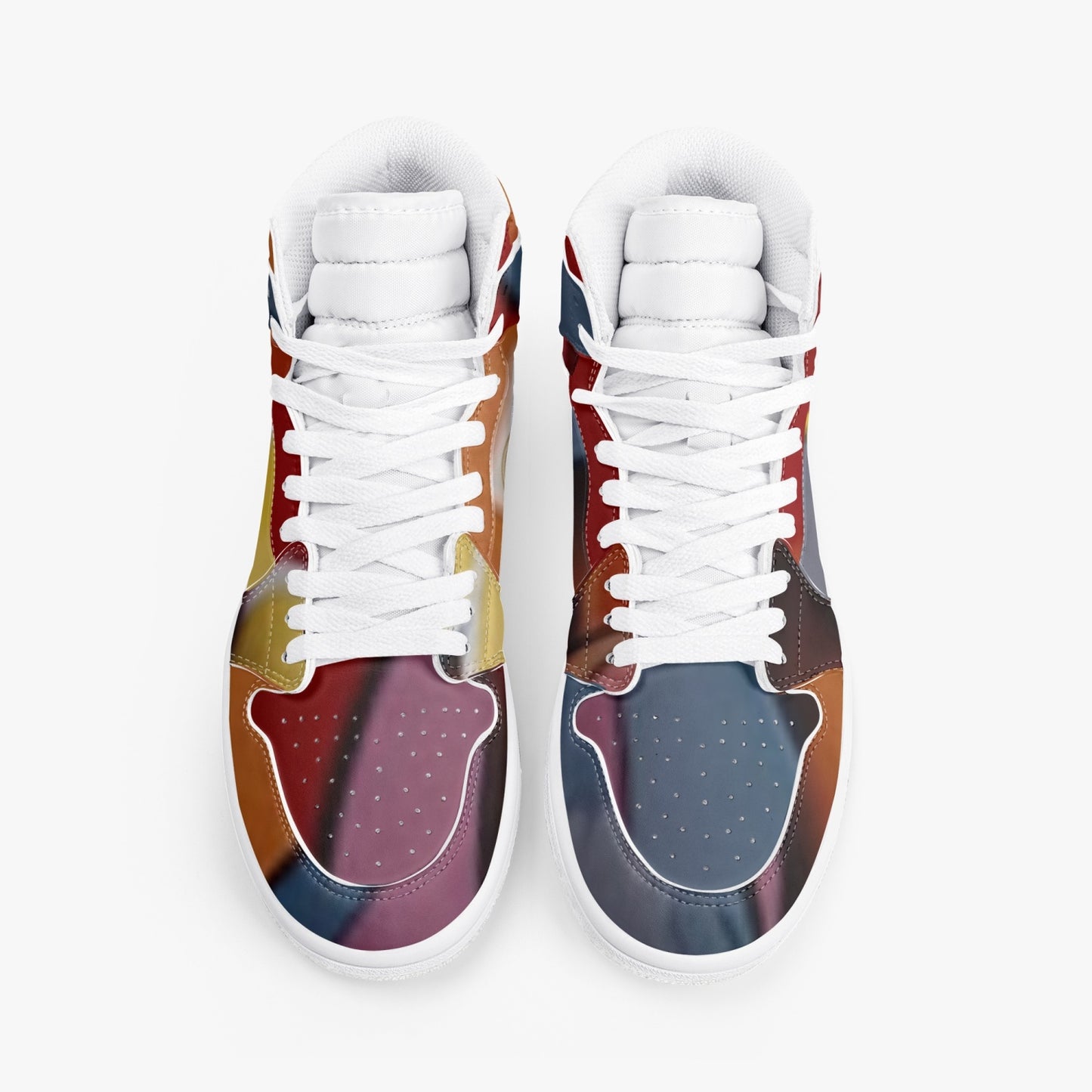 4 Kingz publishers AJ1 High-Top Leather Sneakers - White