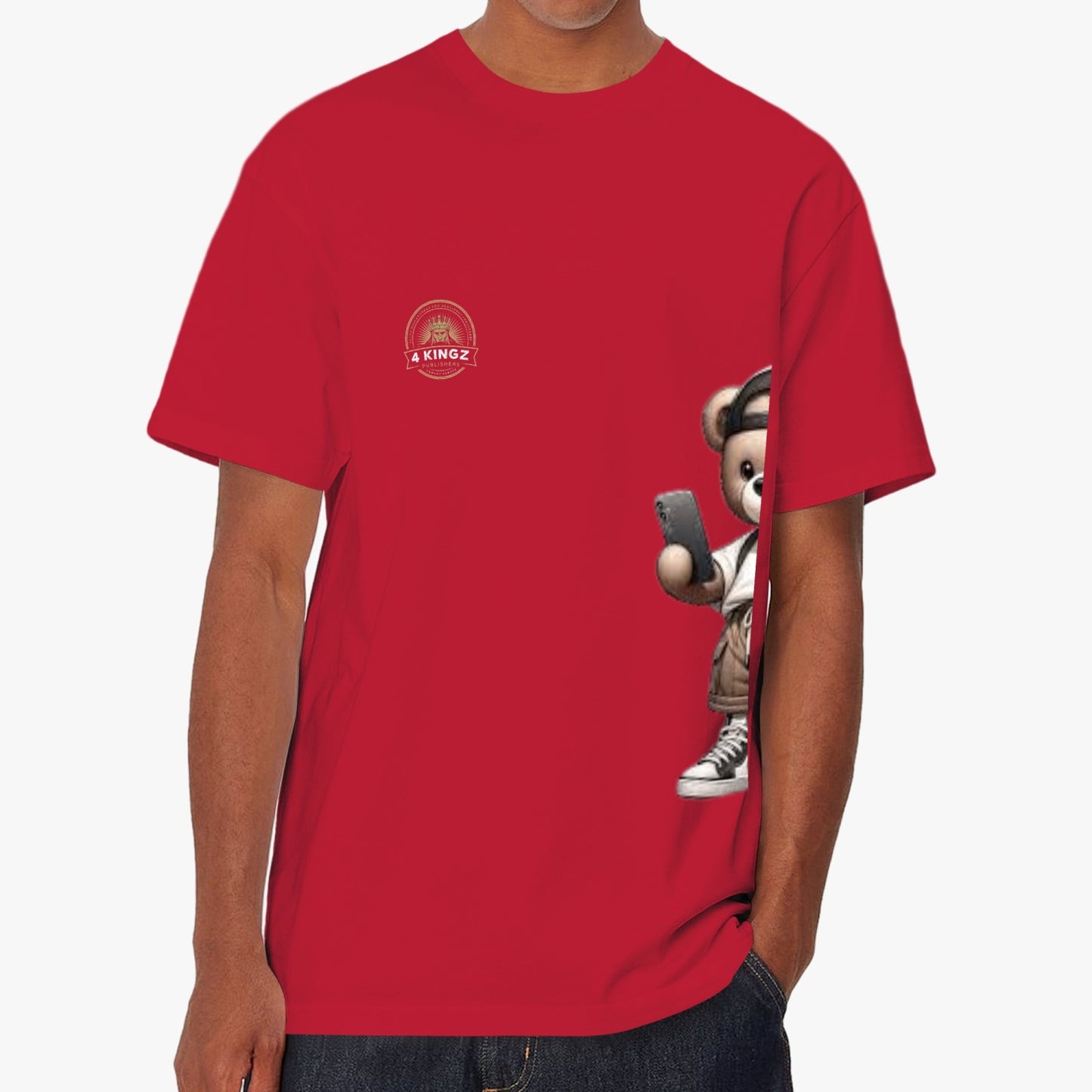 4 Kingz publishers teddy bear Unisex Garment-Dyed T-shirt