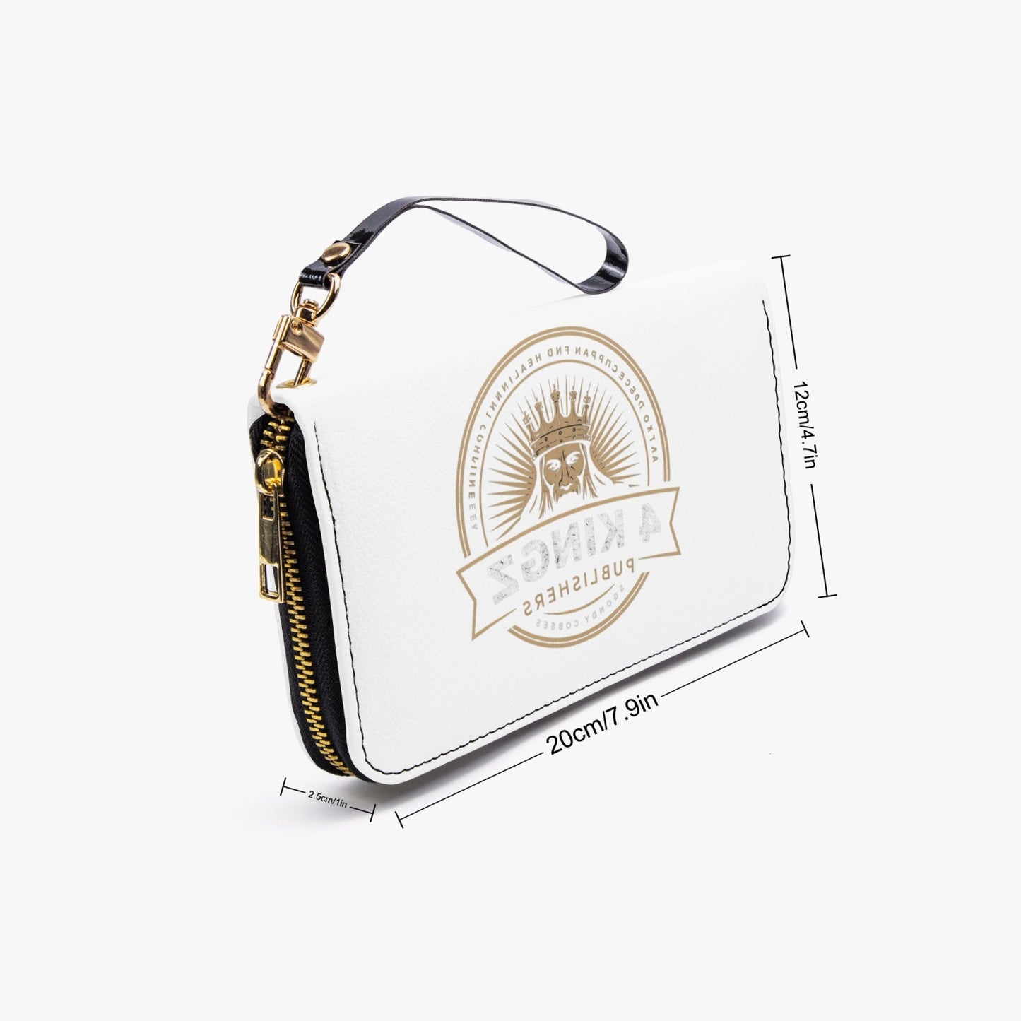 4 Kingz publishers 982. PU Leather Strap Zipper Wallet
