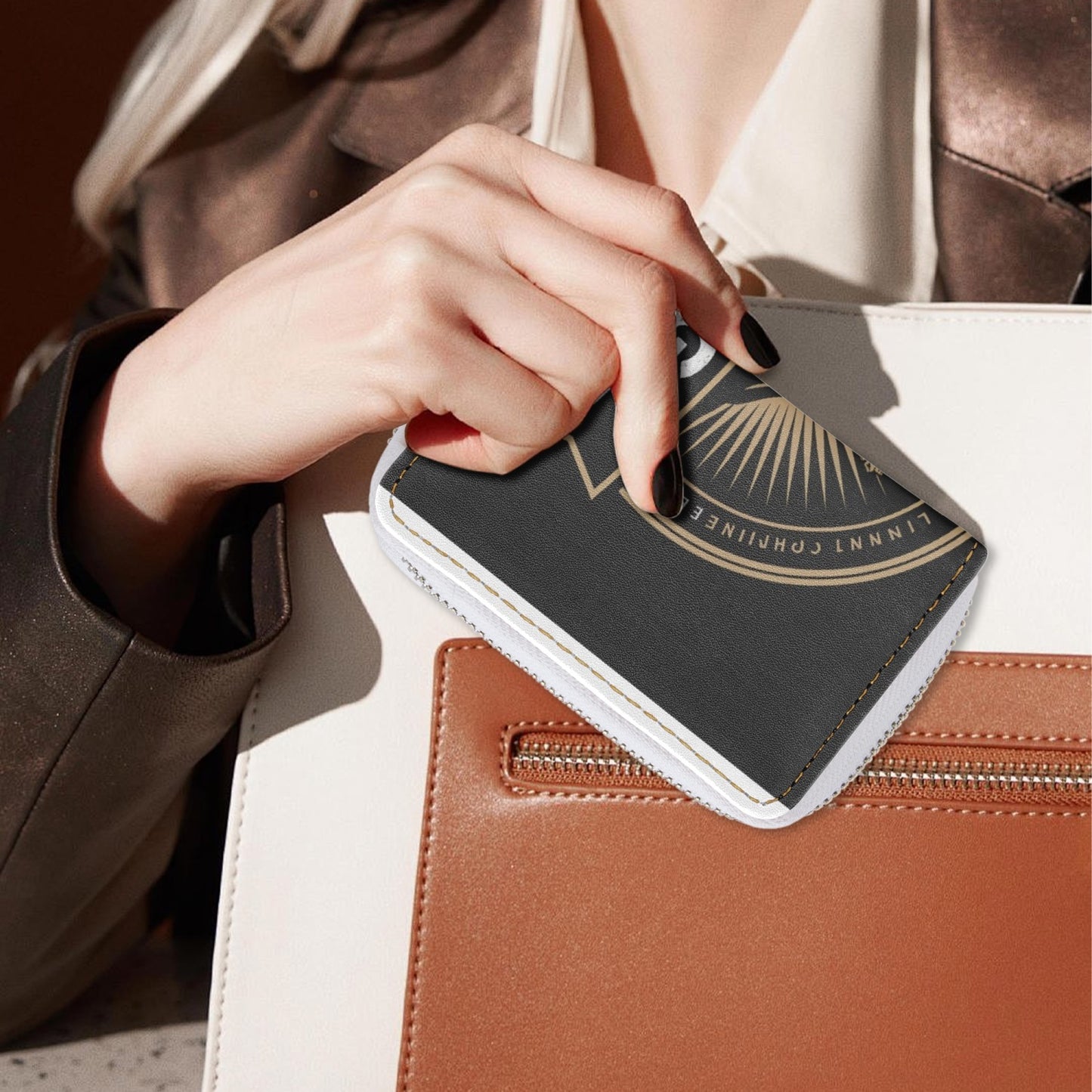 4 Kingz publishers - black Short Type Zipper Card Holder