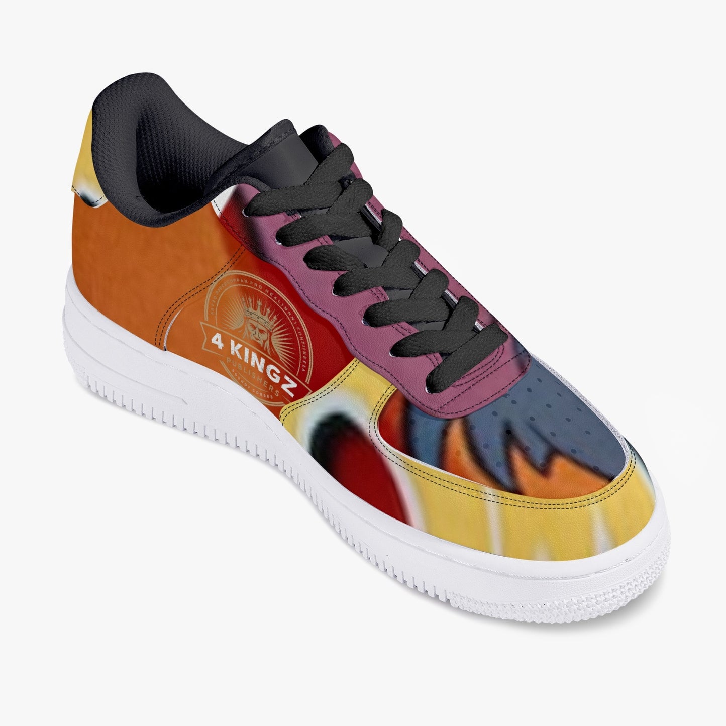 4 Kingz publishers Low-Top Leather Sports Sneakers