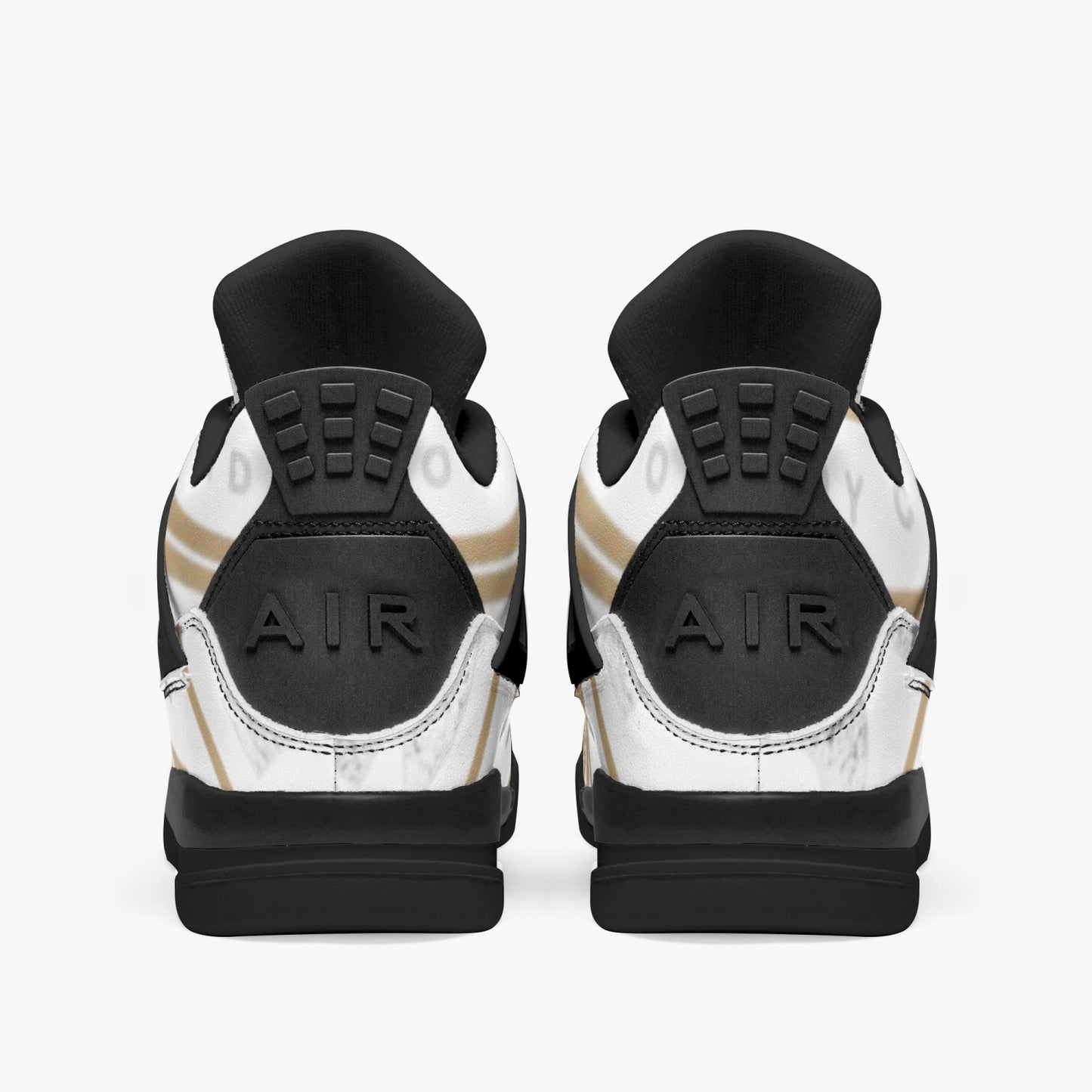4 Kingz publishers AJ4 Basketball Sneakers -Black Sole