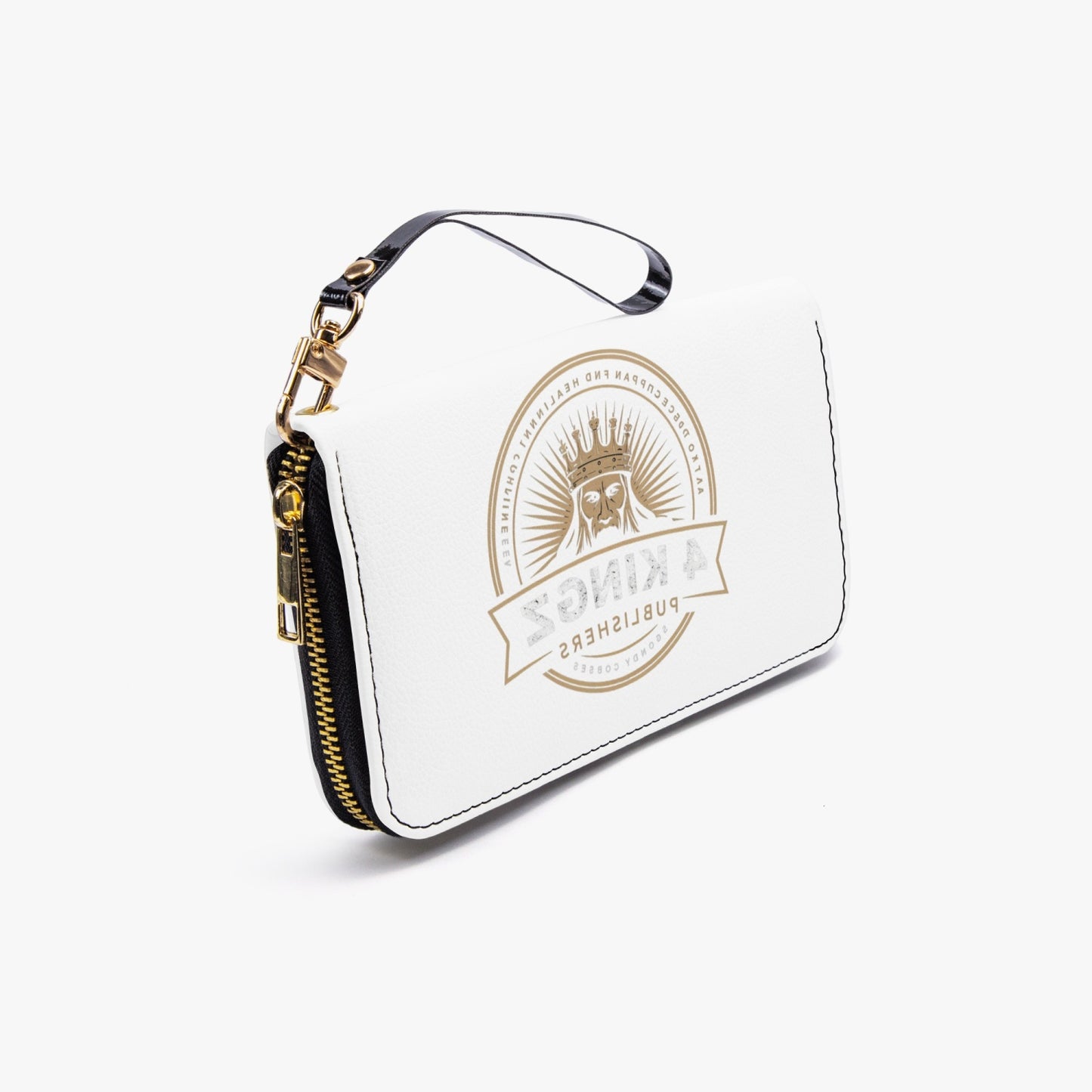 4 Kingz publishers 982. PU Leather Strap Zipper Wallet