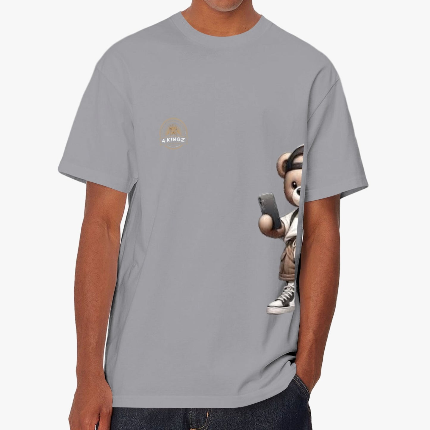4 Kingz publishers teddy bear Unisex Garment-Dyed T-shirt