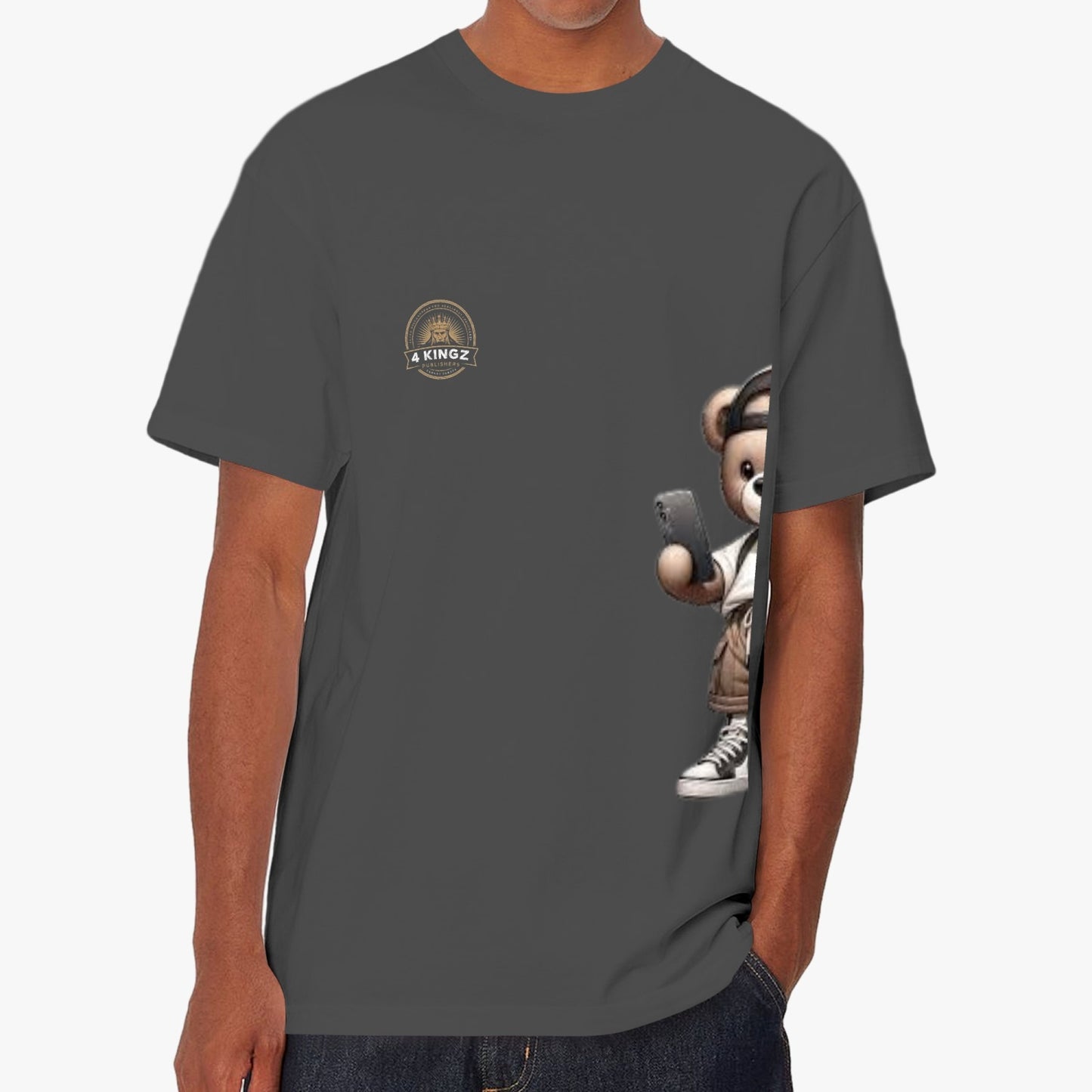 4 Kingz publishers teddy bear Unisex Garment-Dyed T-shirt