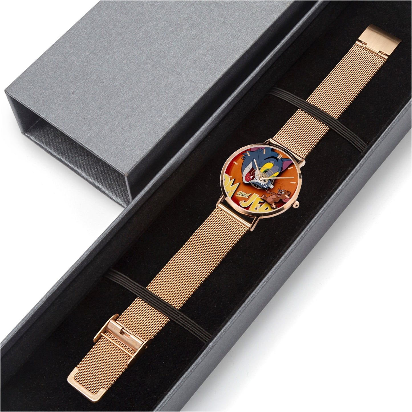 4 Kingz publishers Tom & Jerry Stainless Steel Perpetual Calendar Quartz Watch (With Indicators)