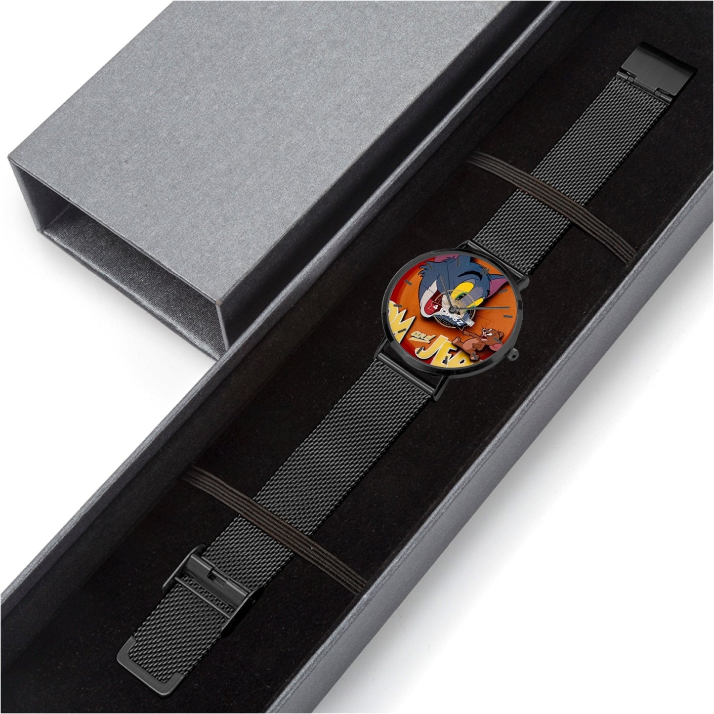 4 Kingz publishers Tom & Jerry Stainless Steel Perpetual Calendar Quartz Watch (With Indicators)