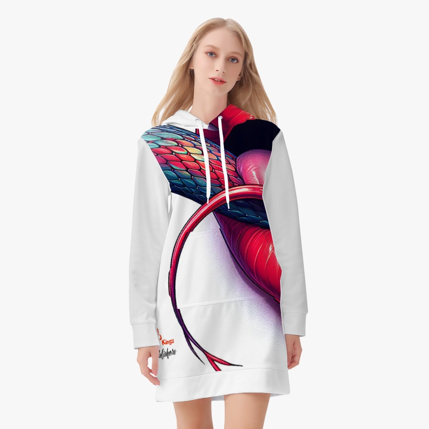 4 kingz publishers Women's AOP Hoodie Dress