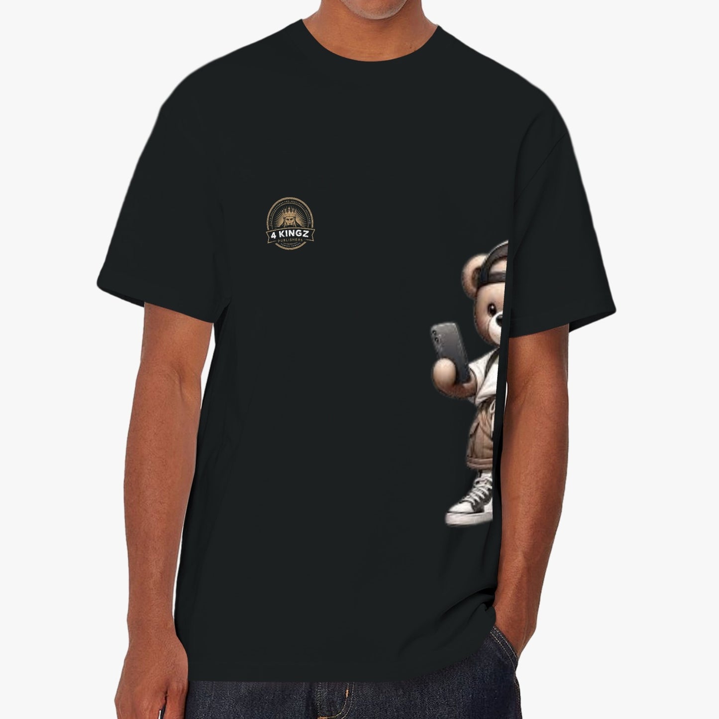 4 Kingz publishers teddy bear Unisex Garment-Dyed T-shirt