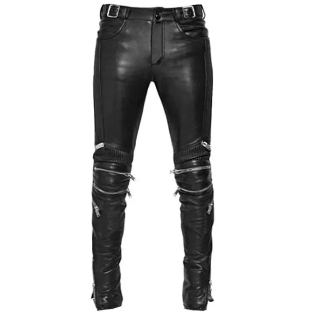 4 kingz publishers - designer casual genuine leather pants