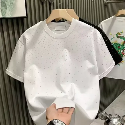 4 kingz publishers  - high quality cotton Rhinestones t-shirt