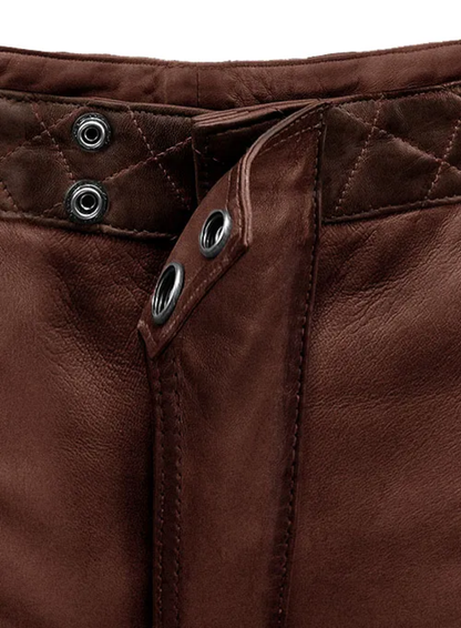 4 kingz publishers  - luxury Flare leather  pants
