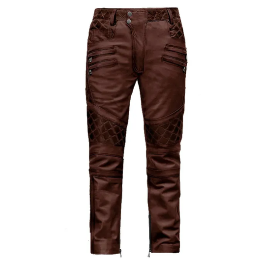 4 kingz publishers  - luxury Flare leather  pants