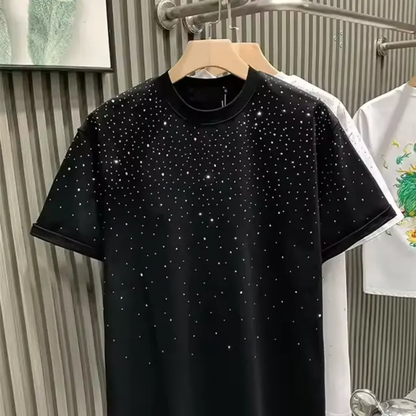 4 kingz publishers  - high quality cotton Rhinestones t-shirt