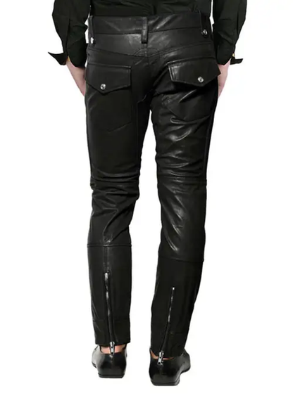 4 kingz publishers  - designer 100% cowhide leather pants