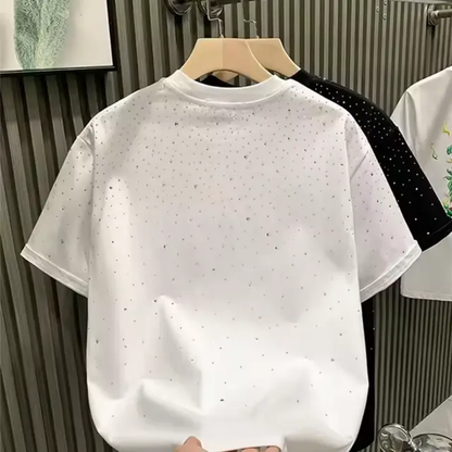4 kingz publishers  - high quality cotton Rhinestones t-shirt