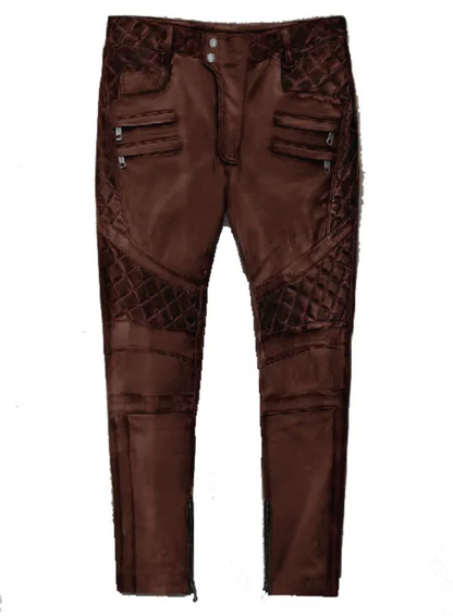 4 kingz publishers  - luxury Flare leather  pants