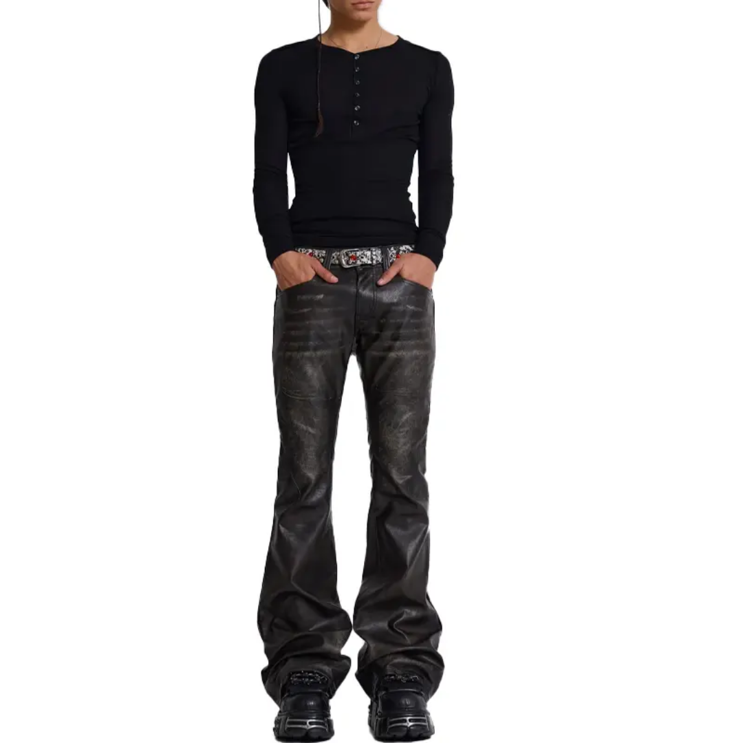 4 kingz publishers  - Unisex punk leather pants